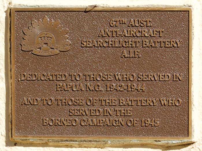 67th Aust. Anti-Aircraft Searchlight Battery A.I.F. - Kokoda Track ...